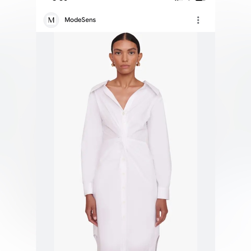 NWT STAUD Clea dress in white size 6 🔥🔥